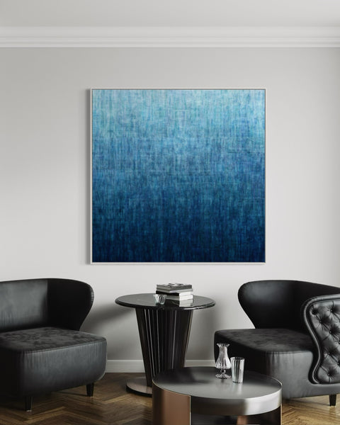 Gradual Blue- Limited Edition Print- 127cm squ / 50" squ