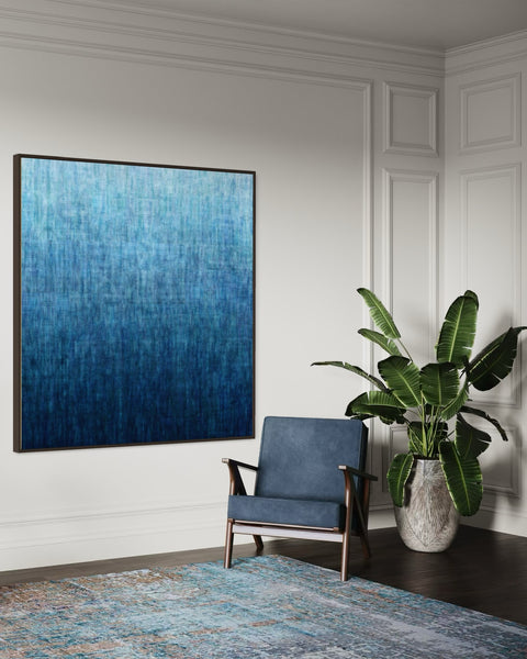 Gradual Blue- Limited Edition Print- 127cm squ / 50" squ