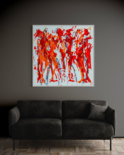 Groovers and Shakers - Limited Edition Print - 101cm squ / 40" squ