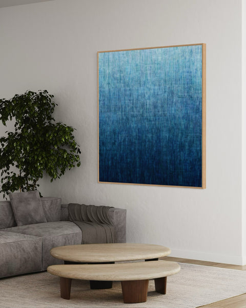 Gradual Blue- Limited Edition Print- 127cm squ / 50" squ