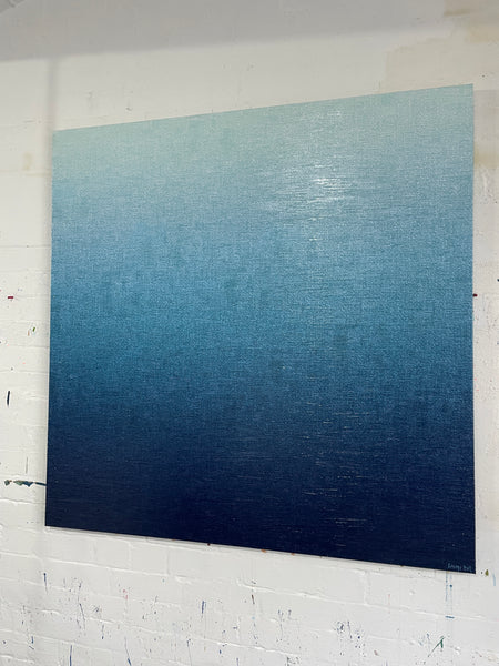 Ambient Seas - 127cm squ - mixed media on canvas