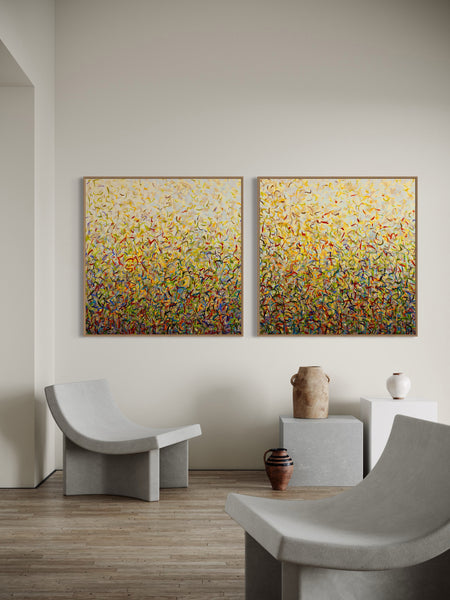 Deep Spring Twins- Limited Edition Print - 101cm squ (x2) / 40" squ (x2)