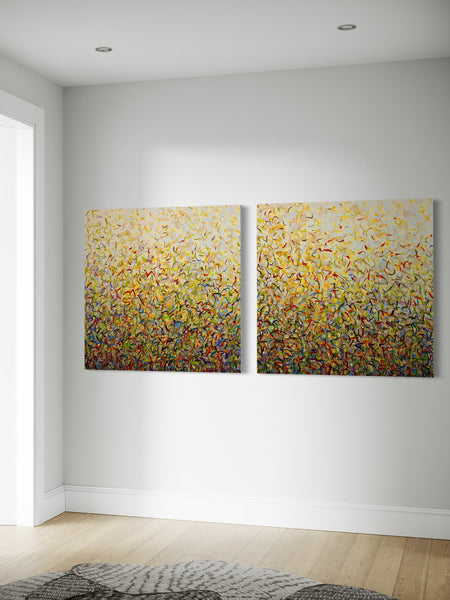 Deep Spring Twins- Limited Edition Print - 101cm squ (x2) / 40" squ (x2)