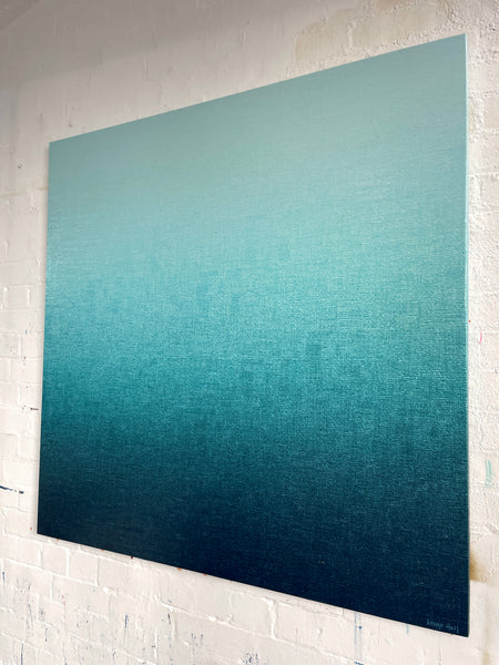 Ambient Waters - 127cm squ - mixed media on canvas