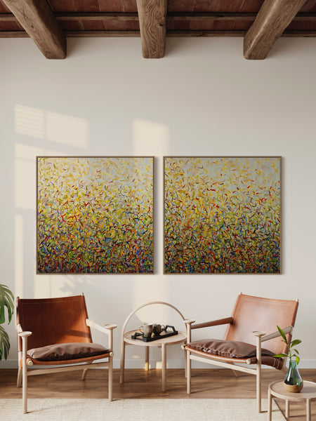 Deep Spring Twins- Limited Edition Print - 101cm squ (x2) / 40" squ (x2)