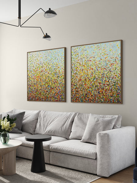 Spring Twins- Limited Edition Print - 101cm squ (x2) / 40" squ (x2)