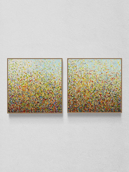 Spring Twins- Limited Edition Print - 101cm squ (x2) / 40" squ (x2)