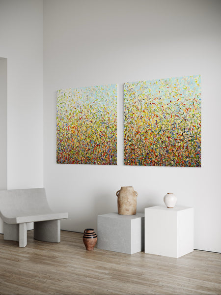 Spring Twins- Limited Edition Print - 101cm squ (x2) / 40" squ (x2)