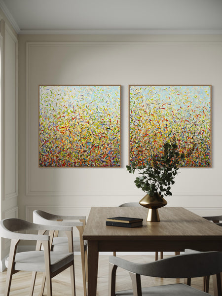 Spring Twins- Limited Edition Print - 101cm squ (x2) / 40" squ (x2)