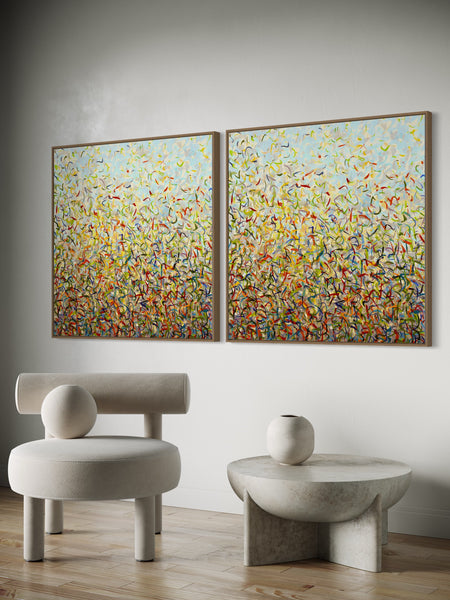 Spring Twins- Limited Edition Print - 101cm squ (x2) / 40" squ (x2)