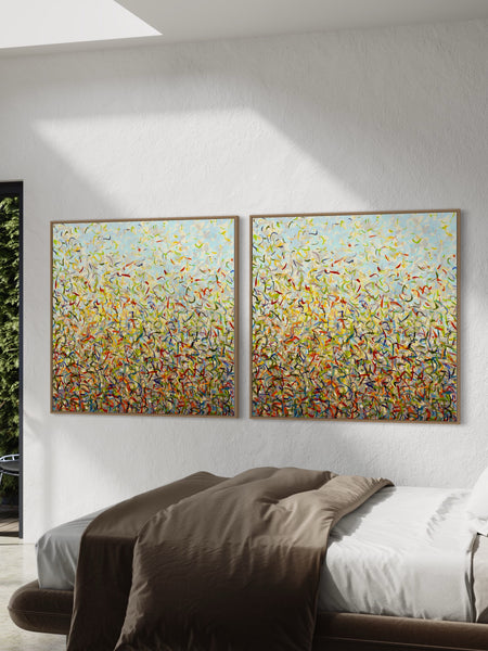 Spring Twins- Limited Edition Print - 101cm squ (x2) / 40" squ (x2)