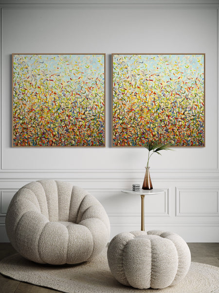 Spring Twins- Limited Edition Print - 101cm squ (x2) / 40" squ (x2)