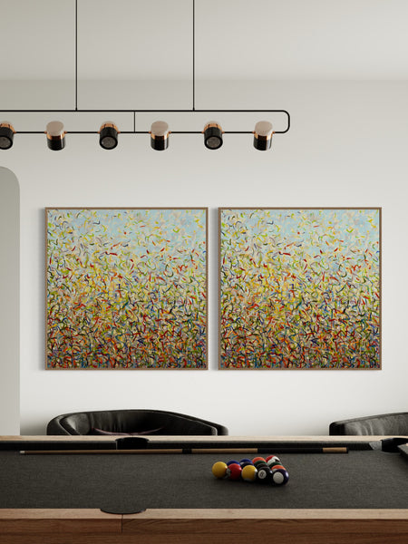 Spring Twins- Limited Edition Print - 101cm squ (x2) / 40" squ (x2)