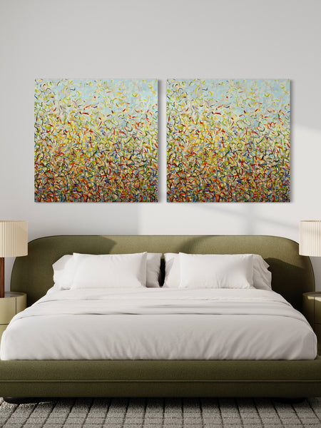 Spring Twins- Limited Edition Print - 101cm squ (x2) / 40" squ (x2)