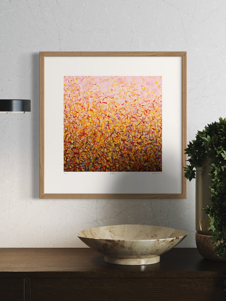 Pink Sky - Framed or Unframed - 52cm squ / 20.7" squ