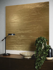 Wise Lane Two - metallic gold paint on canvas - 117cm squ / 46" squ