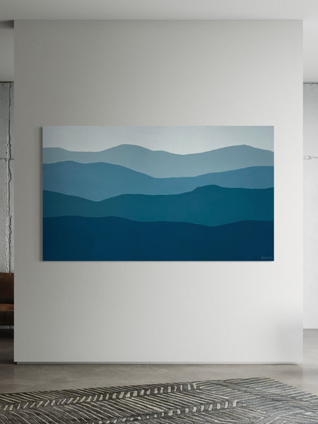 Gradual Elevation - acrylic paint on canvas - 200 x 117cm / 78" x 46"