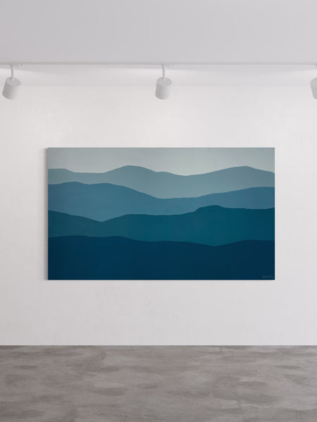 Gradual Elevation - acrylic paint on canvas - 200 x 117cm / 78" x 46"