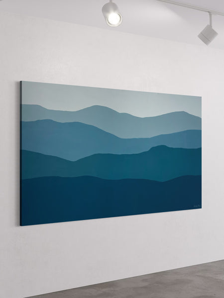 Gradual Elevation - acrylic paint on canvas - 200 x 117cm / 78" x 46"