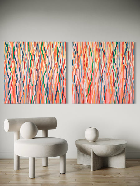 Soul Land Twins- Limited Edition Print - 101cm squ (x2) / 40" squ (x2)