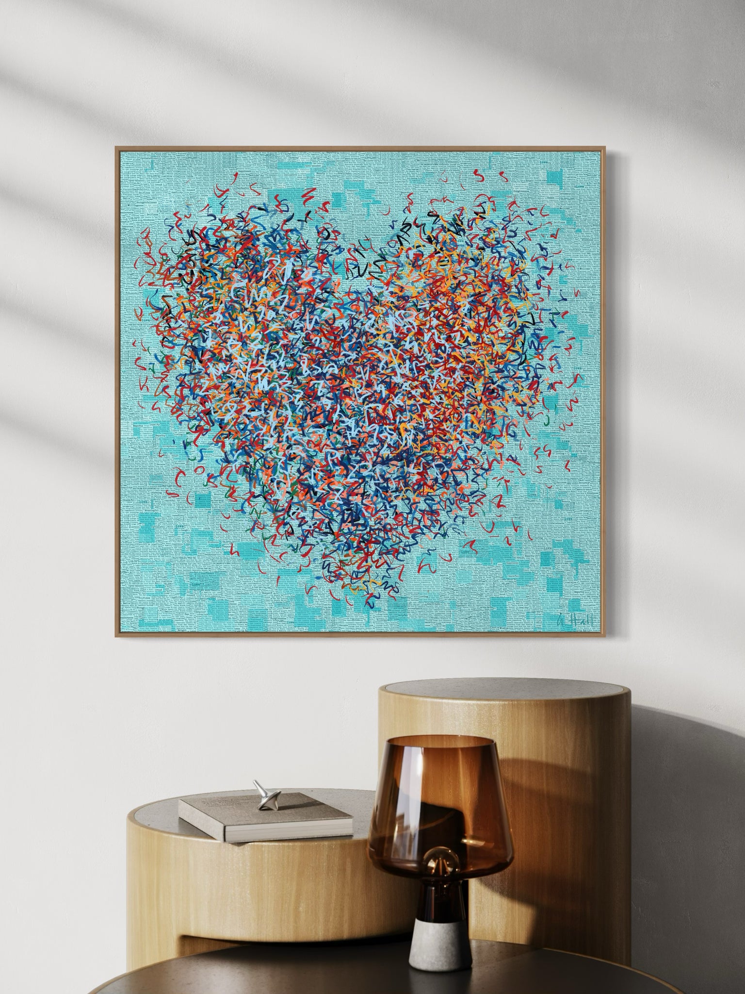 The Optimist - Aqua - Limited Edition Print -  76cm squ/ 30" squ