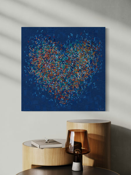 The Optimist - Indigo - Limited Edition Print -  76cm squ/ 30" squ