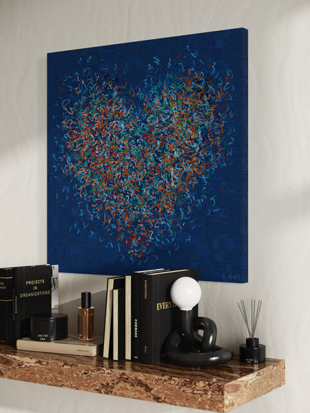 The Optimist - Indigo - Limited Edition Print -  76cm squ/ 30" squ