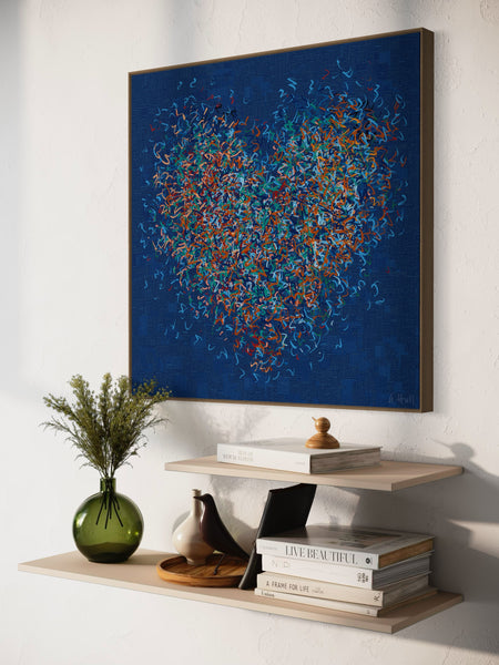 The Optimist - Indigo - Limited Edition Print -  76cm squ/ 30" squ