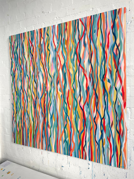 Funk Walk B - acrylic on canvas - 127cm squ / 50" squ