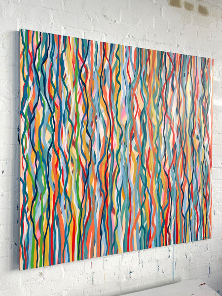 Funk Walk B - acrylic on canvas - 127cm squ / 50" squ