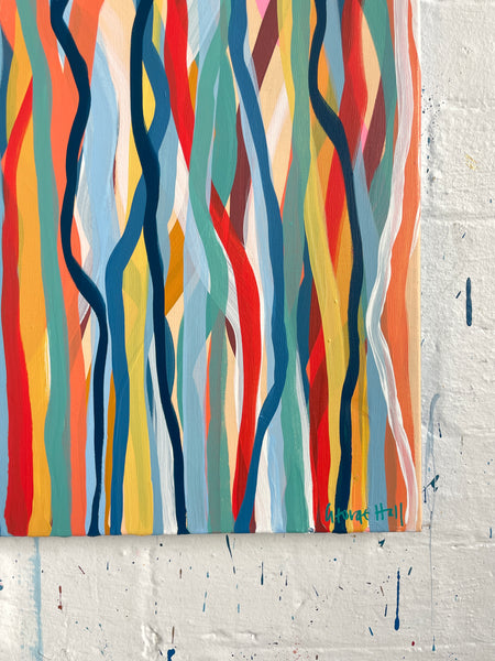 Funk Walk B - acrylic on canvas - 127cm squ / 50" squ