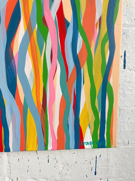 Funk Walk A - acrylic on canvas - 127cm squ / 50" squ