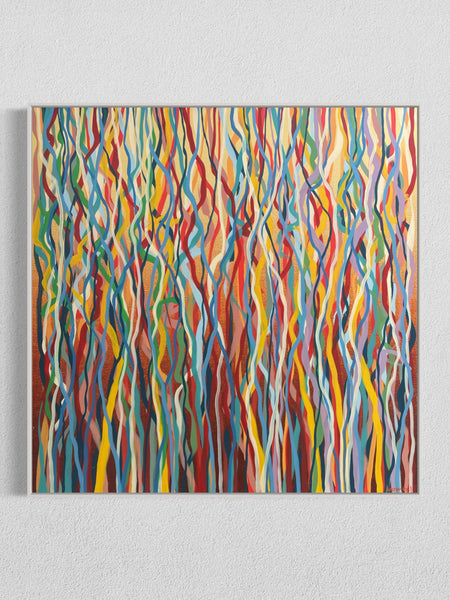 Ambient Funk A - acrylic on canvas - 127cm squ / 50" squ