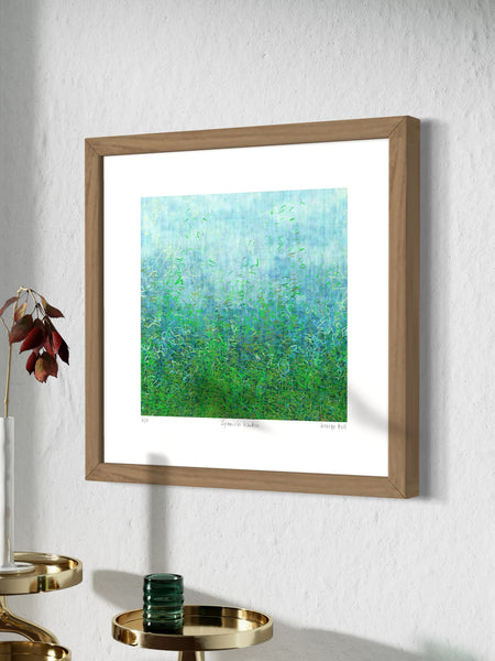 Spanish Garden - Framed - 33cm squ / 13" squ