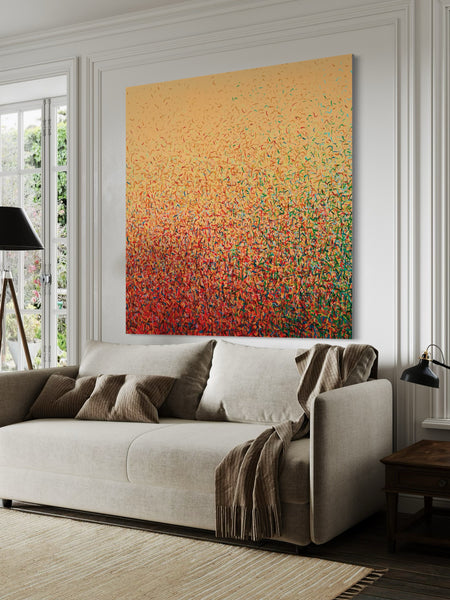 Brave Garden A - Canvas Limited Edition Print - 180cm squ / 71" squ