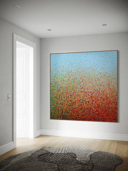 Brave Garden B - Canvas Limited Edition Print - 180cm squ / 71" squ