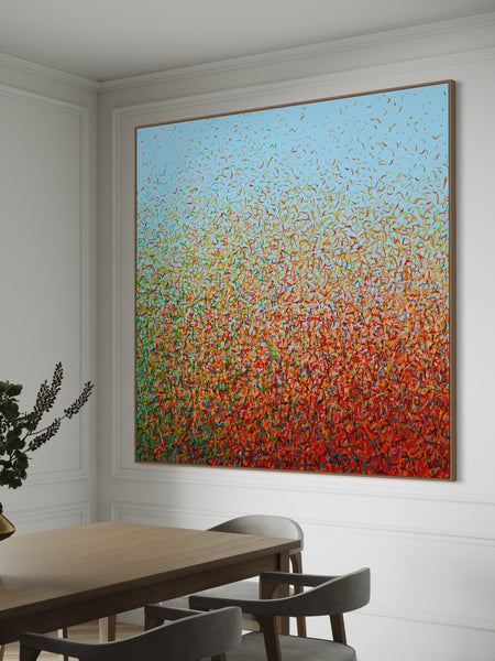 Brave Garden B - Canvas Limited Edition Print - 180cm squ / 71" squ