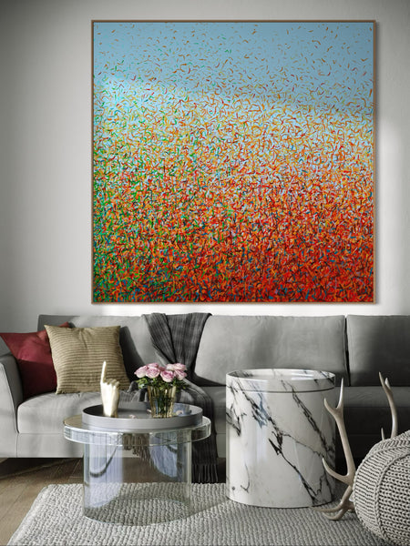 Brave Garden B - Canvas Limited Edition Print - 180cm squ / 71" squ