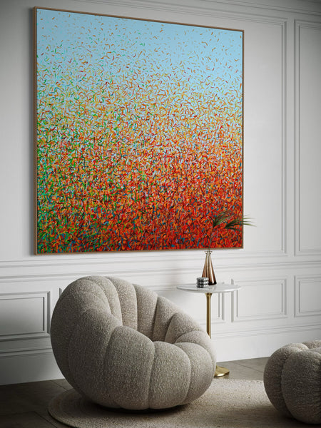 Brave Garden B - Canvas Limited Edition Print - 180cm squ / 71" squ