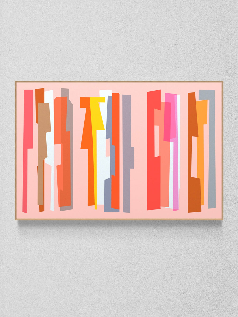 Pink City - Canvas Limited Edition Print - 137 x 91cm / 54