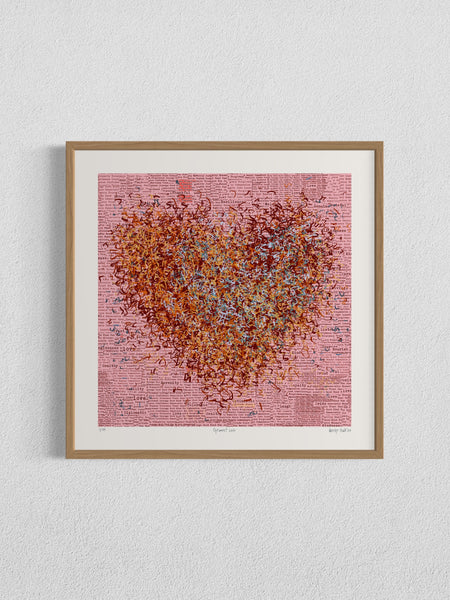 Optimist Love - Framed or Unframed - 52cm squ / 20.7" squ