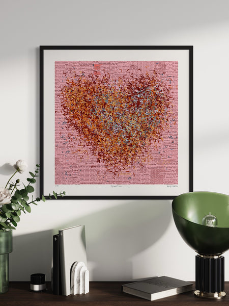 Optimist Love - Framed or Unframed - 52cm squ / 20.7" squ