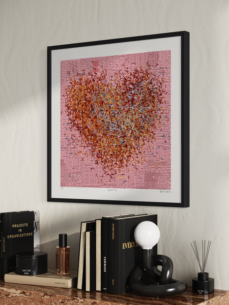 Optimist Love - Framed or Unframed - 52cm squ / 20.7" squ