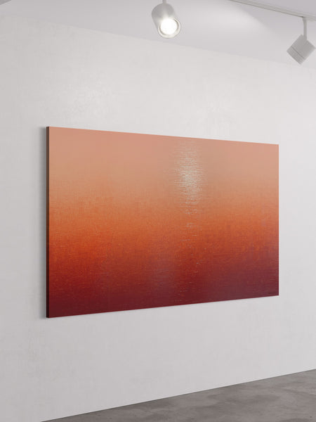 Ambient Pink - mixed media on canvas - 180 x 110cm / 70.9" x 43.3"