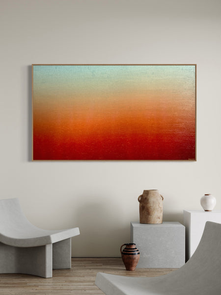 Ambient Dusk - mixed media on canvas - 170 x 100cm / 67" x 40"