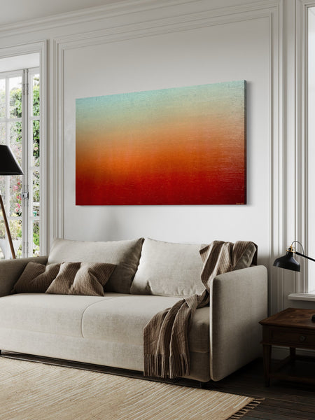 Ambient Dusk - mixed media on canvas - 170 x 100cm / 67" x 40"