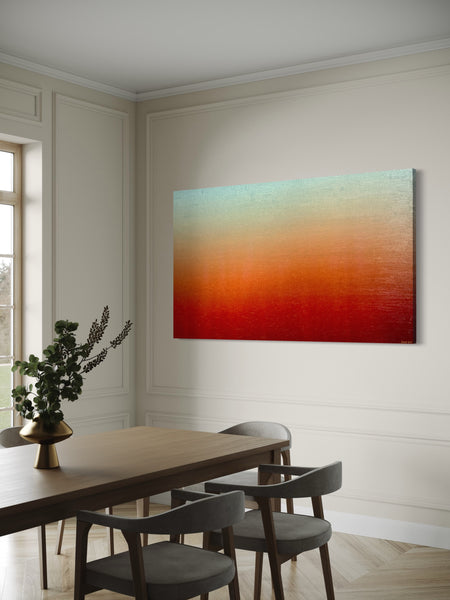 Ambient Dusk - mixed media on canvas - 170 x 100cm / 67" x 40"