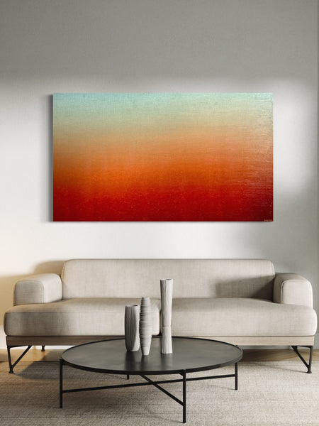 Ambient Dusk - mixed media on canvas - 170 x 100cm / 67" x 40"