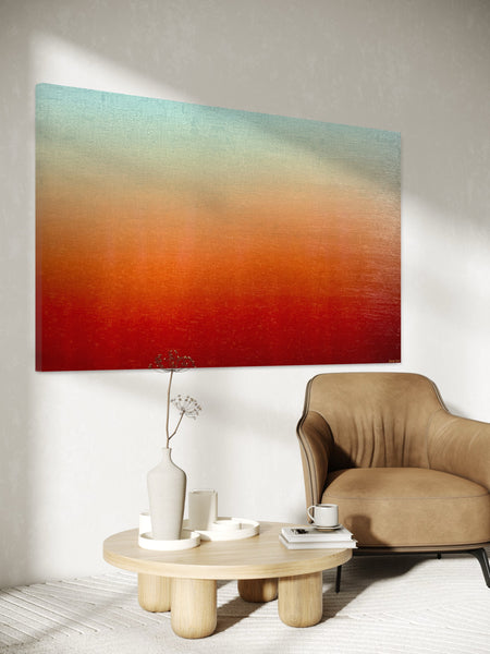 Ambient Dusk - mixed media on canvas - 170 x 100cm / 67" x 40"