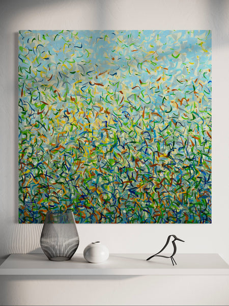 Dawn Garden- Limited Edition Print - 101cm squ / 40" squ